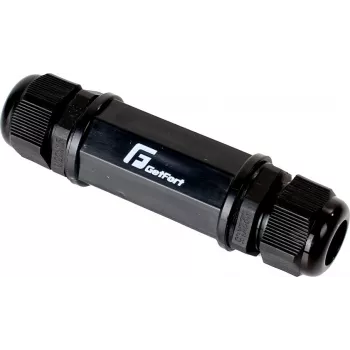 GETFORT conector RJ45 Cat.5e, hembra-hembra, exterior, IP67, apantallado, negro