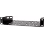 Getfort HGF-30H-WB estante fijo 1U de 10 inch para carcasa de armario, negro, 150 mm de profundidad, capacidad de carga 10 kg