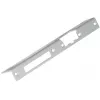 ELEKTRA-PLUS escudo de puerta angular largo para mano derecha, marrón, 240x40 mm, acero, pintado, para cerradura de perfil europeo, montaje en superficie, puerta interior, serie 2423