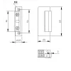 ELEKTRA-PLUS R5 cerradero eléctrico con bloqueo, simétrico, estrecho 16,5mm 9125