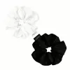 GLOV Satin Scrunchies Gomas de pelo Mediano Champán/Negro 2 uds.