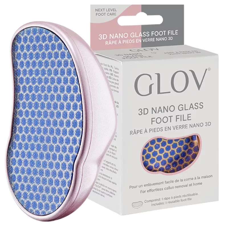 GLOV Lima de pies de nano cristal Negro