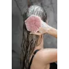 GLOV Bubble Burst Exfoliador y masajeador de silicona 3 en 1 para cuerpo, cuero cabelludo y espalda - Rosa