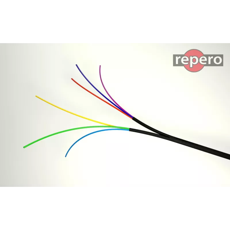 REPERO 735 Cinta aislante eléctrica de PVC industrial 19mm x 25m Negro