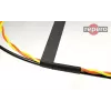 REPERO 734 Cinta aislante eléctrica de tela, algodón, Negro, 19mm x 25m