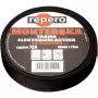 REPERO 734 Cinta aislante eléctrica de tela, algodón, Negro, 19mm x 25m
