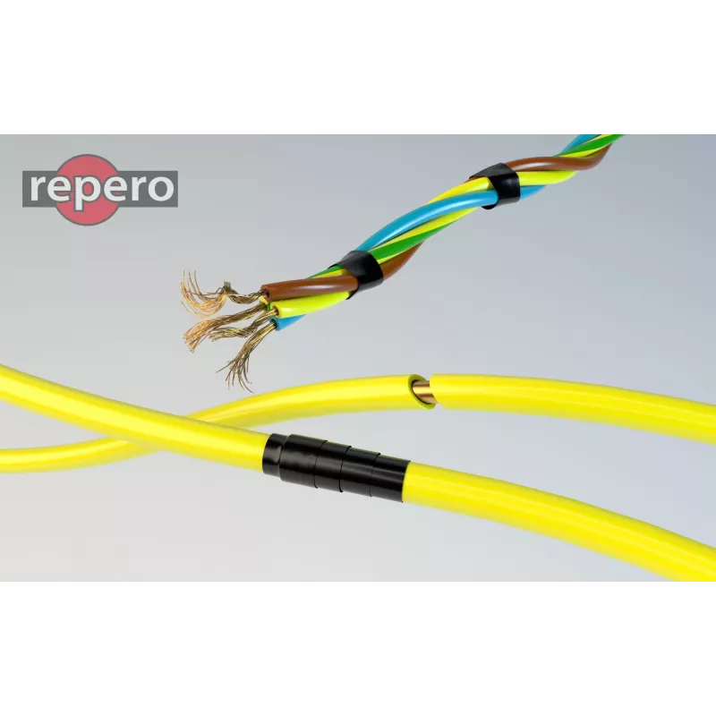 Repero 747 Cinta autofusionante de silicona 25mm x 3m Negro TTE747S1-0025-03