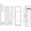 ROGER PR312EM-BK controlador de acceso con lector de proximidad EM 125 kHz