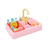 LEAN TOYS lavabo de colores con grifo y lavavajillas con accesorios