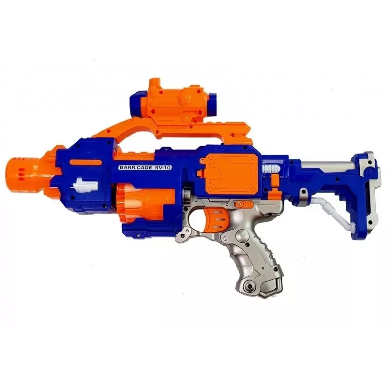 LEAN TOYS rifle de espuma con diana giratoria 45 cm