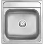DEANTE ZHM 3100 Fregadero de cocina de granito compuesto 1 seno, negro ónix, 530x500 mm