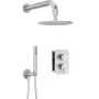 DEANTE Conjunto de ducha empotrado con caja mezcladora - alcachofa de lluvia, cromo, serie Arnika