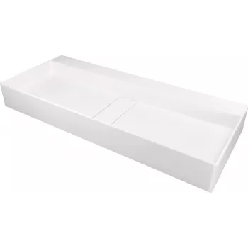 DEANTE Encimera de lavabo de granito para sobreponer con rejilla - grafito 500x400mm