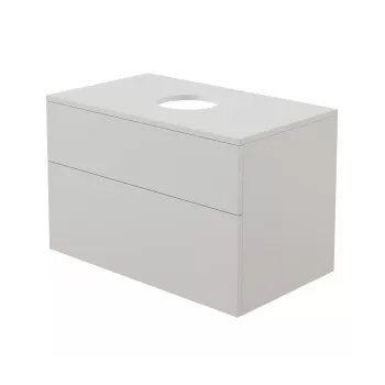 DEANTE CREA Mueble bajo lavabo con encimera de lavabo 600x450x570 mm blanco MDF/cerámica