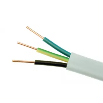 ELEKTROKABEL YDYp 3x1,5mm2 Cable plano 450/750V 100m blanco