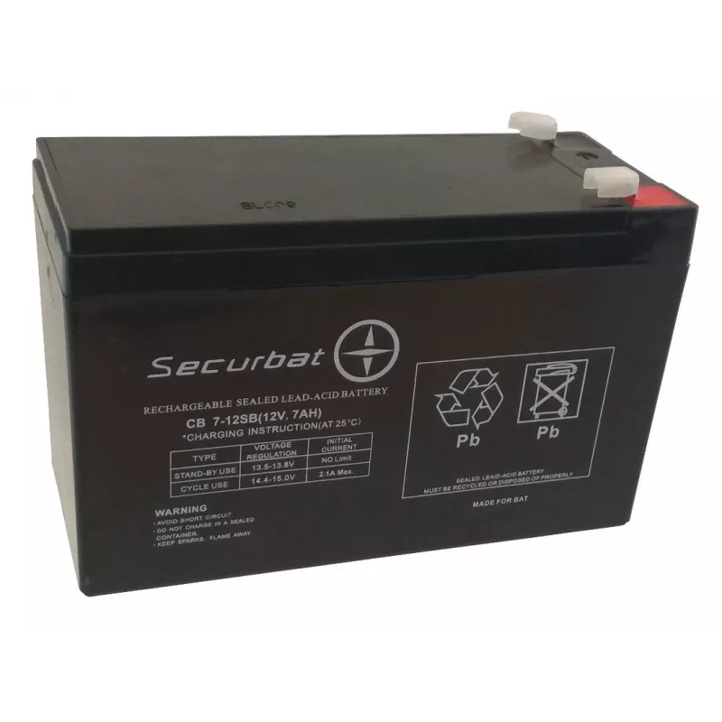 POWERBAT SECURBAT 7-12 Batería AGM 12V 7Ah