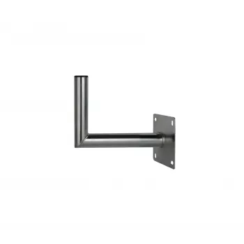 CORAB USL-48/250AL Soporte de pared angular para mástil de 48mm, saliente 250mm, aluminio, plateado
