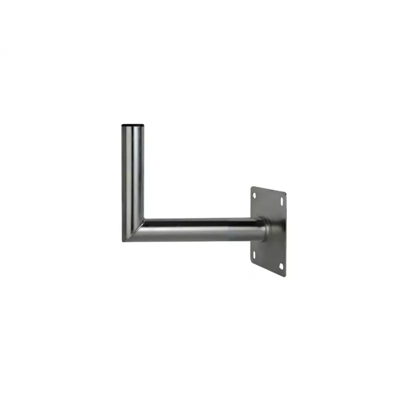 CORAB USL-48/250AL Soporte de pared angular para mástil de 48mm, saliente 250mm, aluminio, plateado