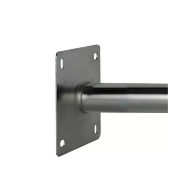 CORAB USL-48/250AL Soporte de pared angular para mástil de 48mm, saliente 250mm, aluminio, plateado