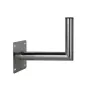 CORAB USL-48/250AL Soporte de pared angular para mástil de 48mm, saliente 250mm, aluminio, plateado