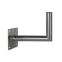 CORAB USL-48/300AL Soporte de pared en esquina para antena parabólica, aluminio, tubo de 48 mm, brazo de 300 mm