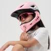 ROCKBROS TT-32002 Casco infantil convertible Rabbit con mentonera desmontable, talla M (54-58 cm), rosa