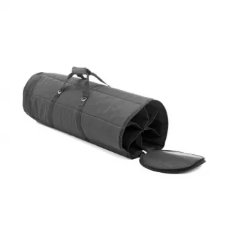 CASE4ME Funda para 6 barras de luz LED - flight case resistente de contrachapado con espuma, negro