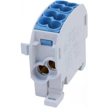 SIMET SCB 25 Bloque de distribución derivación Al/Cu 80-110 SIMBLOCK, azul 81501003