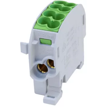 SIMET SCB 25 Bloque de distribución derivación Al/Cu 80-110 SIMBLOCK, verde 81501005