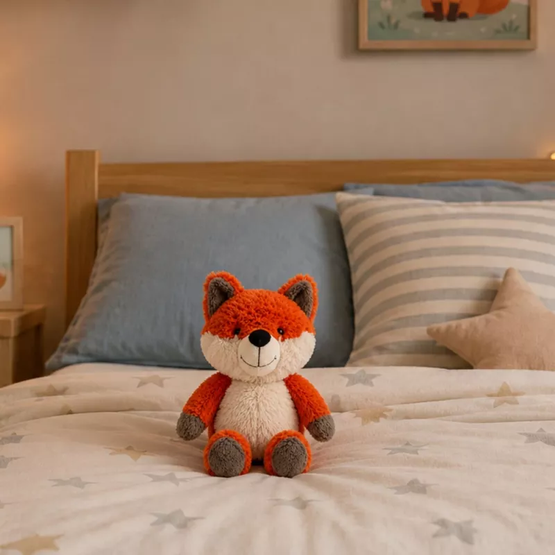 LEAN TOYS Zorro de peluche Suave 28 cm