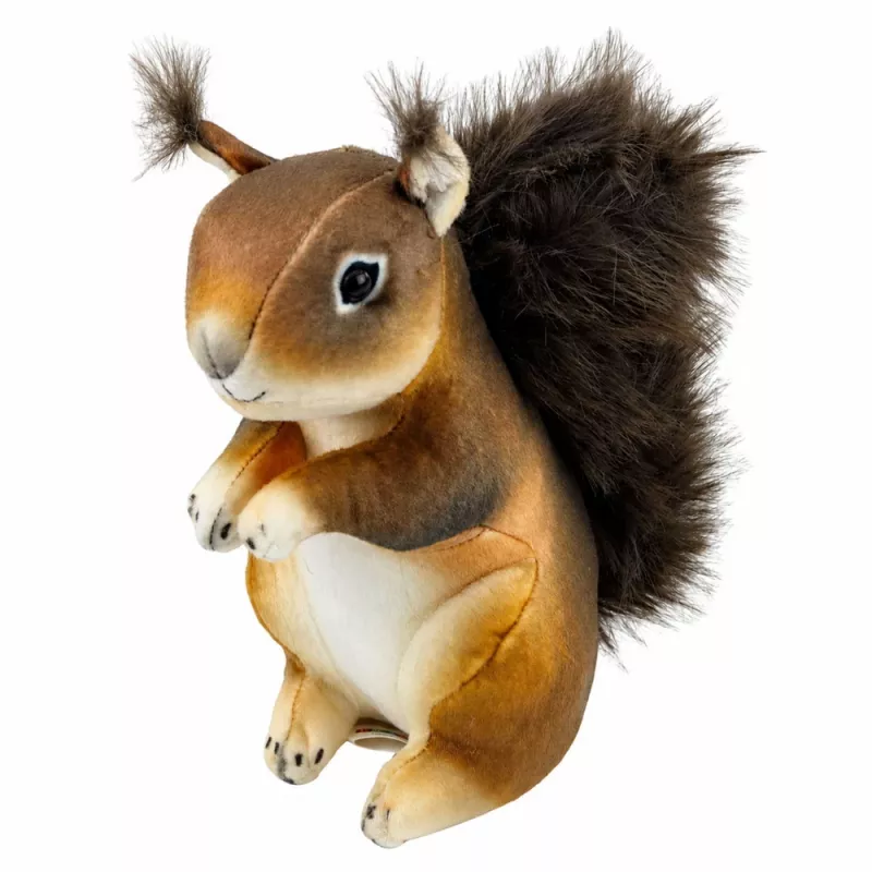 LEAN TOYS Ardilla de peluche Mascota Peluche Realista marrón 22 cm