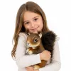 LEAN TOYS Ardilla de peluche Mascota Peluche Realista marrón 22 cm