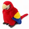 LEAN TOYS Loro de peluche Guacamayo Ave exótica Mascota Peluche rojo 24 cm