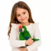 LEAN TOYS Loro de peluche Guacamayo Ave exótica Mascota Peluche verde 24 cm