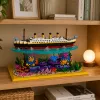 LEAN TOYS Bloques de construcción Barco Titanic sobre un arrecife de coral 3892 piezas