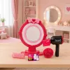 LEAN TOYS Set de peluquería con secador, espejo, luces, sonidos y accesorios