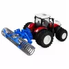 LEAN TOYS Tractor con mando a distancia y rodillo RC luces rojo 1:24