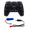 LEAN TOYS Tractor RC con mando a distancia y arado doble rojo 1:24