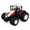 LEAN TOYS Tractor agrícola con cinta transportadora, RC luces para balas, con mando a distancia, escala 1:24