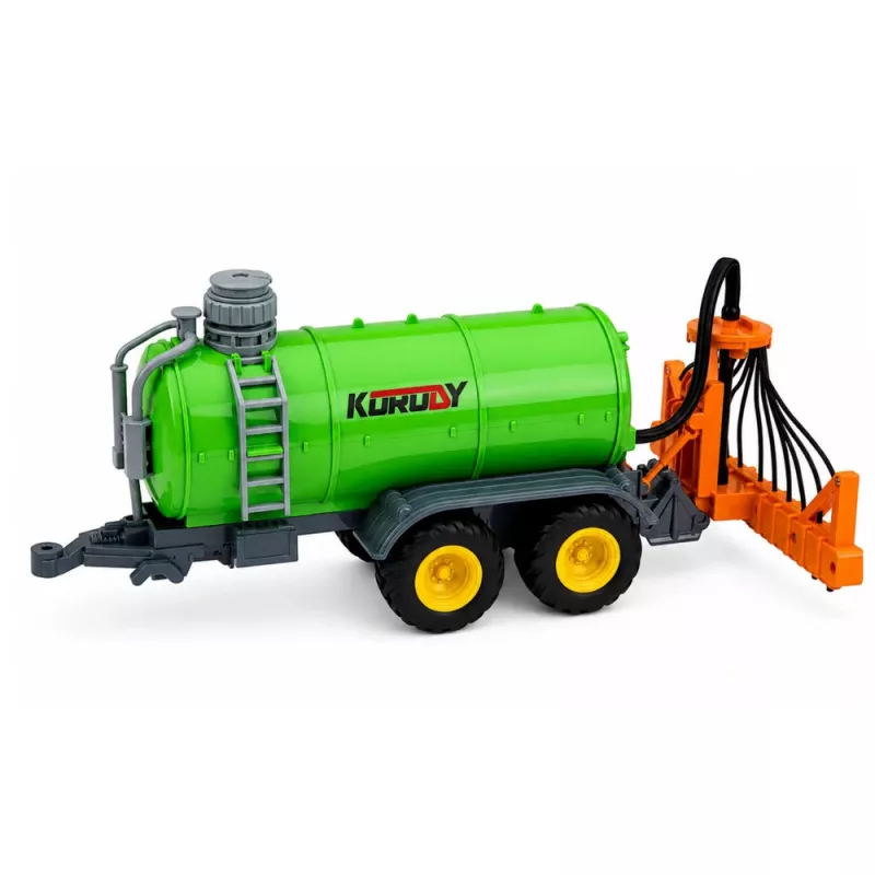 LEAN TOYS Tractor agrícola con mando a distancia y pulverizador de fertilizante líquido 1:24