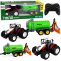LEAN TOYS Tractor agrícola con mando a distancia y pulverizador de fertilizante líquido 1:24