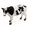LEAN TOYS Tractor RC con mando a distancia, remolque y figura de vaca 1:24