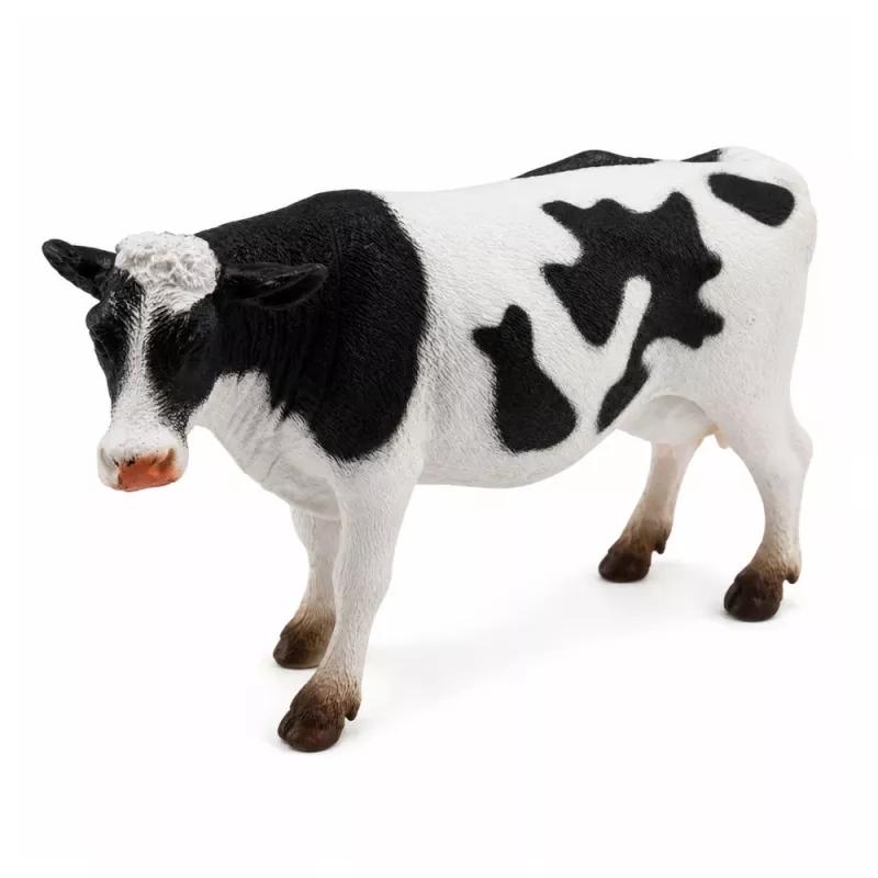 LEAN TOYS Tractor RC con mando a distancia, remolque y figura de vaca 1:24