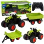 LEAN TOYS Tractor agrícola alto con remolque basculante, teledirigido, RC 1:16