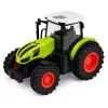 LEAN TOYS Tractor RC teledirigido con remolque de balas de heno e iluminación 1:24