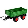 LEAN TOYS Tractor agrícola RC con remolque basculante verde 1:24