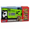 LEAN TOYS Camión con grúa y transportador de vehículos, luz, sonido, verde