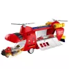 LEAN TOYS Gran avión de transporte de bomberos plegable con vehículos, luces y sonidos