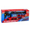 LEAN TOYS Transportador de locomotora con coches, vías, rampa de lanzamiento, luces y sonidos