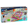 LEAN TOYS Juego de lanzamiento a diana 4 en 1 con unicornio, anillas y discos